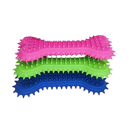 3 Stück Hunde Molar Supplies Hunde Kauspielzeug Knochenform Zahnpasta Haustier Zahnbürste Molar Haustier Spielzeug von jojobasec