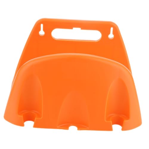 jojofuny Wandmontiertes Schlauchlagerregal Schlauchhalter Garten Wasserschlauch Halter Retro-rohrhalter Organisator Für Wasserpfeifenhalter Wandregal Orange Plastik von jojofuny