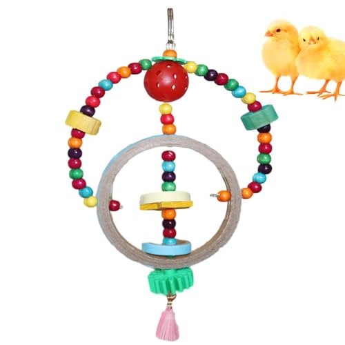 jopiuieo Sittichspielzeug für Käfig,Vogelkäfigspielzeug, Vogelschaukelspielzeug, Buntes Spielzeug für Sittiche, Nymphensittiche, Sonnensittiche, Turteltauben, Wellensittiche und kleine mittelgroße von jopiuieo