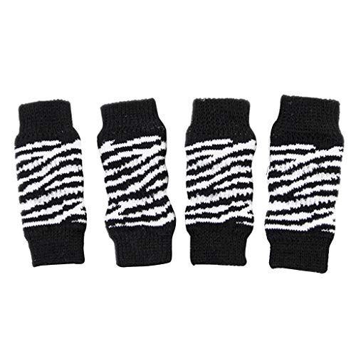 joyMerit 4 Teile/Satz Hundebein Socken Beinlinge, Puppy Legs Brace Wraps - Schwarz, S von joyMerit