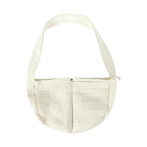 Bären können ihre Köpfe zeigen, eine Schulter, atmungsaktiv, für Reisen, tragbar, Outdoor-Katzen- und Hundetasche, Tragetasche für Haustiere, Beige, Größe L (43 x 29 x 12 cm) von joyxiwa