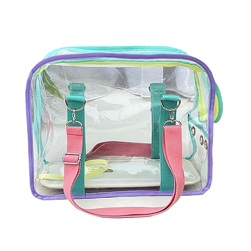 Outdoor Reise Diagonal Kreuz Haustier Tasche Tragbare Große Kapazität Katze und Hund Handtasche Sommer Atmungsaktiv Transparent Haustier Tasche-Grün-35 * 18 * 29 von joyxiwa