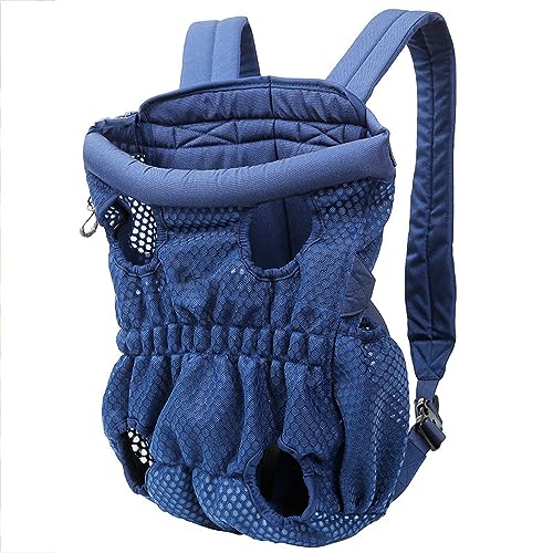 Oxford Haustier-Hundetasche, atmungsaktiv, Netzstoff, tragbar, für kleine Katzen und Hunde, Blau, L von joyxiwa