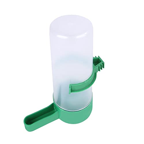 Automatischer Vogelfutterspender für Vögel, Wasserflasche, Trinkbehälter, Lebensmittelspender zum Aufhängen (Farbe: Grün, Größe: 10,5 cm) (Grün 13,3 cm) von jsfdsfhsdjdjgrieurfews