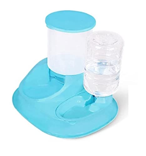 Haustier-Wasserspender, 2-in-1-Haustiernapf, Brunnen, automatischer Wasser-Futterspender für Katzen, Hunde, selbstdosierender Katzen-Futterspender und Hundewasserspender, Reisezubehör, Katzenbrunnen von jsfdsfhsdjdjgrieurfews