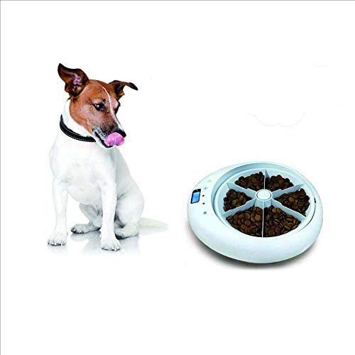 Intelligenter Futterspender Automatischer Disc Hund und Hund Feeder Hundefutter Katzenfutter Fütterung Anruf LCD Hintergrundbeleuchtung Display Hund Haustier Feeder Tragbar von jsfdsfhsdjdjgrieurfews