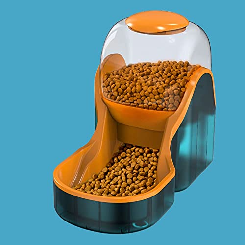 Massagekissen 3,8 l Schwerkraft Katze Automatischer Futterspender, Haustier Kunststoff Hundeflasche Futterspender Haustier Futternapf für Katze Hund (Farbe: A) (B) von jsfdsfhsdjdjgrieurfews