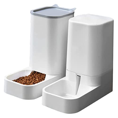 Unplugged Pet Feeder Wasserspender Supplies Set Automatischer Futterspender Katzenfutter Hund Wassernapf und Automatischer Katzenfutterspender Katzenbrunnen von jsfdsfhsdjdjgrieurfews