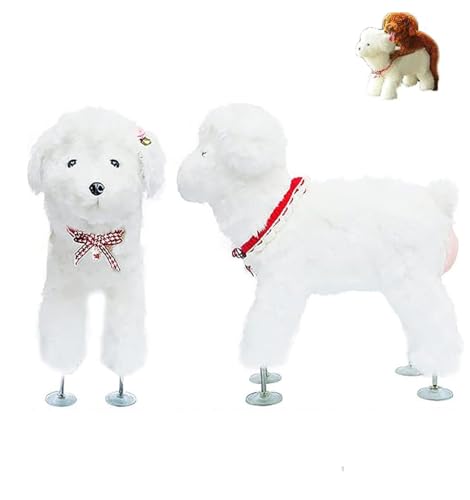 Rüde Silikon Paarungsspielzeug Welpe Estrus Verhaltenshilfe Spielzeug Hunde Interaktives Schlafspielzeug Plüsch Vent Hundespielzeug for Rüde Estrus Hund Bulldogge Teddy Hund(White,25cm/9.8inch) von junhog