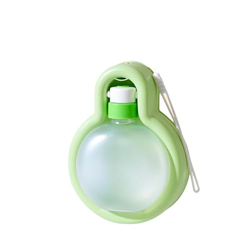 Junweideyi Tragbare Wasserflasche für Spaziergänge, auslaufsicher, tragbarer Welpen-Wasserspender mit Wasserspender, leicht (grün, große Größe) von junweideyi