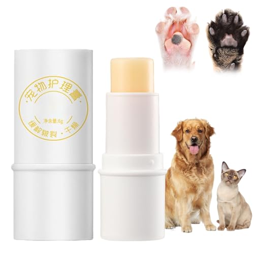 jynuannuan Pfotensalbenstift, Njula Pfotenpflegestift, Celerypets Pfotensalbenstift Für Katzen Und Hunde, Haustierpfotenpflegecreme, Natürlicher Feuchtigkeitsbalsam Für Hunde Und Katzen (1 Stück) von jynuannuan