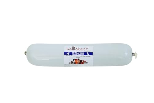 kallisbest Tolle Rolle Ente pur| Wurst aus 94% purem Entenfleisch| Vorteilepackung 16 x 400g| glutenfrei und ohne Zusatzstoffe| Für Katzen und Hunde ab der 4. Lebenswoche von kallisbest