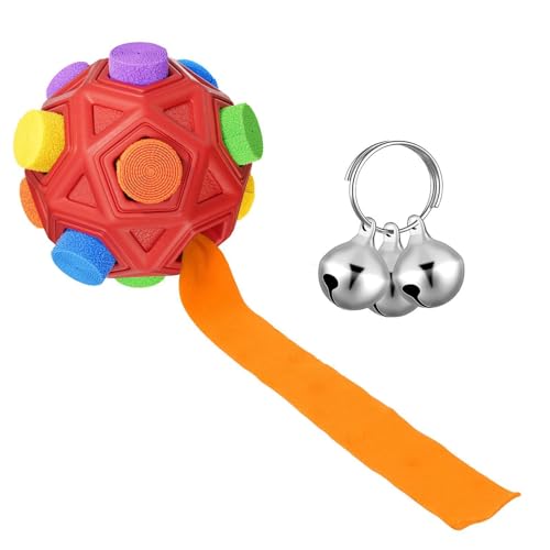 karelwui Hunde sind niedlicher Schnüffelball für Hunde, Hundespielzeug Schnüffelteppich Schnüffelspielzeug für Hunde Training Tragbarer Haustier Puzzle Snuffle Ball Toys für Kleine Mitte Große von karelwui