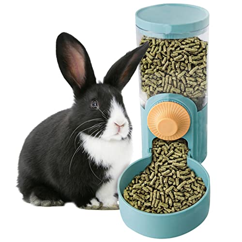 kathson Automatischer Futterspender zum Aufhängen, 992 ml, für Kaninchen, Katzen, Hunde, Chinchilla, Meerschweinchen, Igel, Frettchen (Futterspender) von kathson