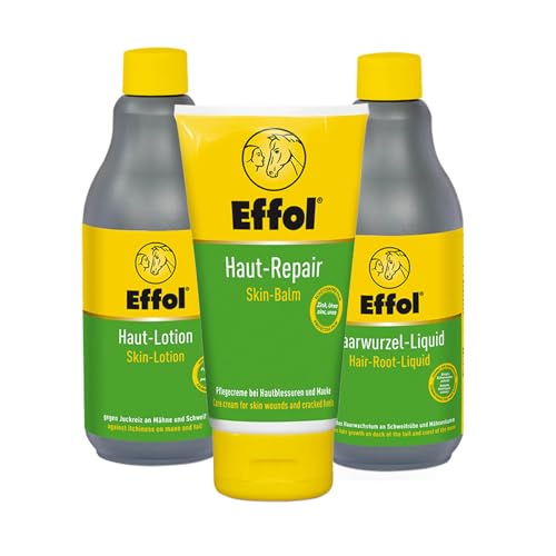 kavalio Hautpflege Set - Effol Haarwurzel Liquid, Hautlotion & Haut Repair von kavalio