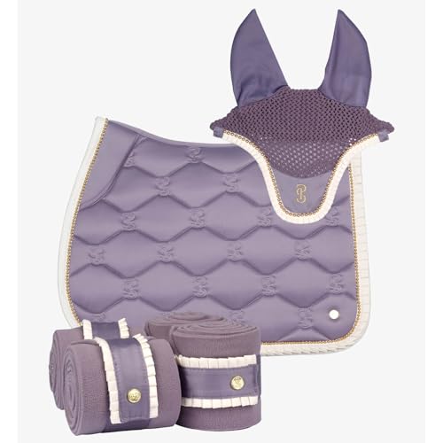 kavalio Ruffle Pearl Set - PS of Sweden Springschabracke + Bandagen + Fliegenmütze FS 24 (Lavender Grey) von kavalio