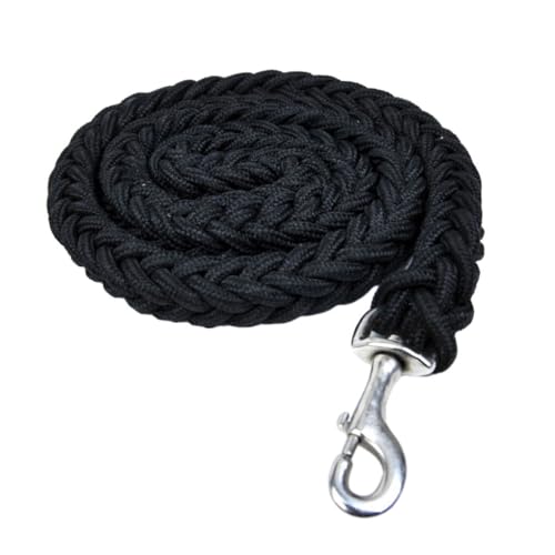 kawehiop Breite Anwendung Nylon Hundegeschirr Leine für Verschiedene Aktivitäten und Outdoor Abenteuer Nylon Hundeleine Hundeleine, Schwarz, XL von kawehiop