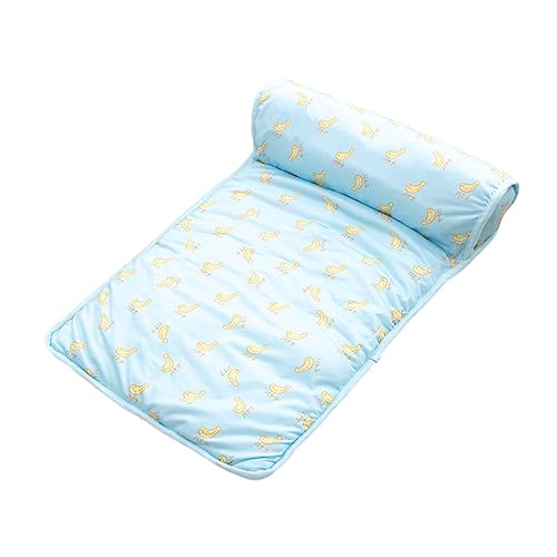 kawehiop Robustes und langlebiges Hundebett für Haustiere, praktisch und tragbar, Bequeme und weiche Stoff Haustierbedarf, Katzendecke, Blaue Banane, groß: 80 x 60 cm von kawehiop