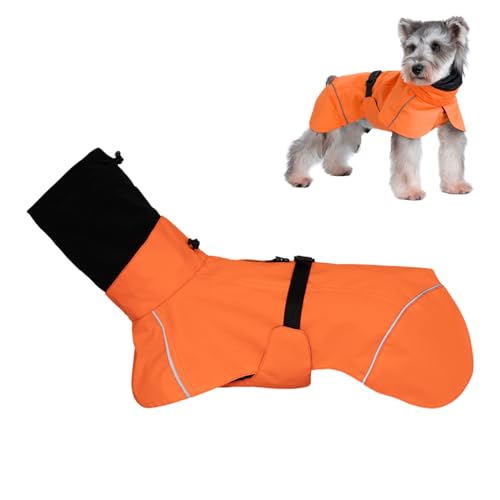keloppasit Regenmantel für Hunde, doppelter Kragen, wasserdicht, leicht, reflektierend, Haustier-Poncho, verstellbare Jacke, Kleidung für Welpen, Spaziergänge und keloppasit Regenmantel für Hunde, doppelter Kragen, wasserdicht, leicht, reflektierend, Haustier-Poncho, verstellbare Jacke, Kleidung für Welpen, Spaziergänge und von keloppasit