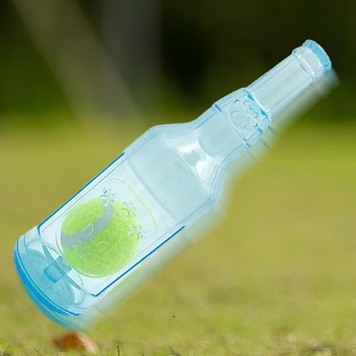 keloppasit Wasserflasche Cruncher Hundespielzeug Haustier Bierflasche Ball Spielzeug Ball in einer Flasche Kauspielzeug Hund Welpen Quietschendes Kauspielzeug Haustierbedarf Flaschen mit von keloppasit