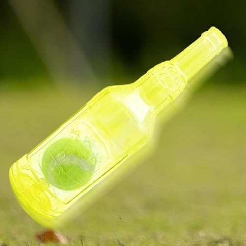 keloppasit Wasserflasche Cruncher Hundespielzeug Haustier Bierflasche Ball Spielzeug Ball in einer Flasche Kauspielzeug Hund Welpen Quietschendes Kauspielzeug Haustierbedarf Flaschen mit von keloppasit