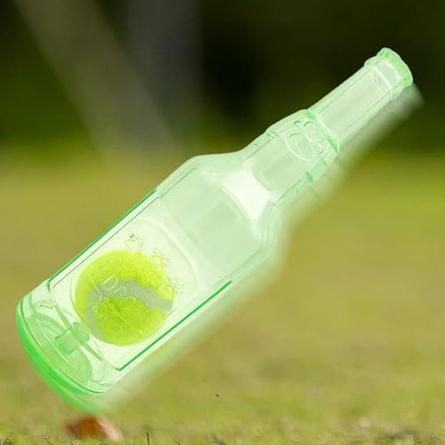 keloppasit Wasserflasche Cruncher Hundespielzeug Haustier Bierflasche Ball Spielzeug Ball in einer Flasche Kauspielzeug Hund Welpen Quietschendes Kauspielzeug Haustierbedarf Flaschen mit von keloppasit