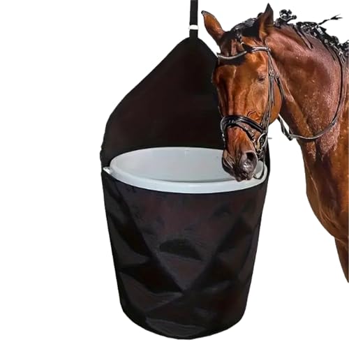 kesurpae Pferdefütterungstasche, Eimertasche, leicht zugängliche Fütterungsaufbewahrung, Nylon Eimer, Hängeaufbewahrung, Hängehalter kesurpae Pferdefütterungstasche, Eimertasche, leicht zugängliche Fütterungsaufbewahrung, Nylon Eimer, Hängeaufbewahrung, Hängehalter von kesurpae