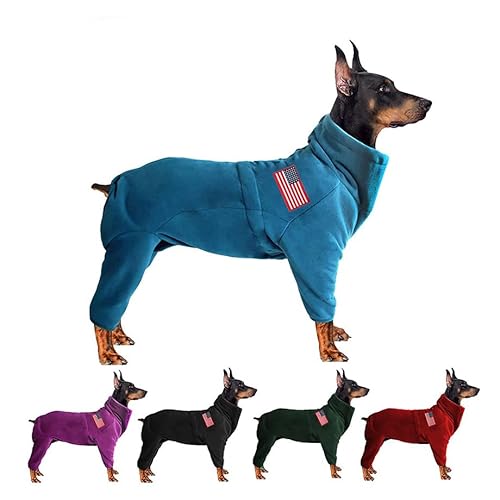 Hundemantel Hundejacken Polarfleece Haustier winddicht Hundepullover Haustiere Bekleidung Warm Fleece Gepolstert Winter Hunde Mäntel Welpen Kleine Mittel Große Hundekleidung für Hund Blau S von kims cosiart