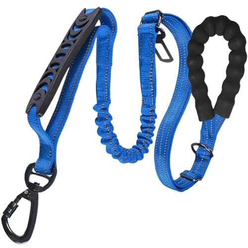 Bungee Hundeleine, Trainingsleine für Hunde, Anti Zug Hundeleine, No Pull Trainingsleine, Heavy Duty Verstellbare Hundeleinen, Verstellbarer Traktor für Kleine Mittlere Große Hunde von kinrguiyuez