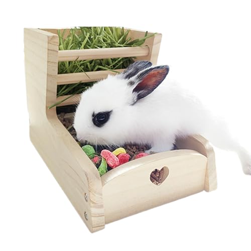 kinrguiyuez Heuraufe Für Kaninchen - Chinchilla Futterstelle | 2-in-1 Kratzfeste Premium-Heuraufe Für Kaninchen & Meerschweinchen Mit Käfigzubehör Für Zuhause kinrguiyuez Heuraufe Für Kaninchen - Chinchilla Futterstelle | 2-in-1 Kratzfeste Premium-Heuraufe Für Kaninchen & Meerschweinchen Mit Käfigzubehör Für Zuhause von kinrguiyuez