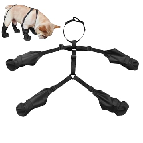 kinrguiyuez Hundetragegurte Stiefel,Pfotenschutz Mit Rutschsicherung Und Hosenträgern - Schmutzabweisender Pfotenschutz Für Winter Schnee Regen Outdoor Wandern Training Reisen kinrguiyuez Hundetragegurte Stiefel,Pfotenschutz Mit Rutschsicherung Und Hosenträgern - Schmutzabweisender Pfotenschutz Für Winter Schnee Regen Outdoor Wandern Training Reisen von kinrguiyuez