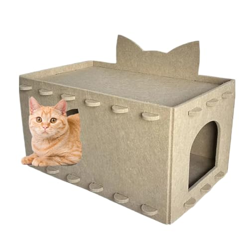 kinrguiyuez Katzenhöhle - Filz Versteckbett Für Katzenkinder,Puzzle Montage & Geräuschabsorbierendes Nest Für Die Wohnung kinrguiyuez Katzenhöhle - Filz Versteckbett Für Katzenkinder,Puzzle Montage & Geräuschabsorbierendes Nest Für Die Wohnung von kinrguiyuez