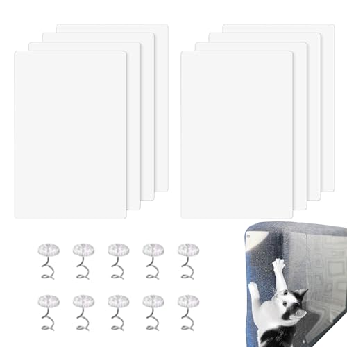 kinrguiyuez Katzenkratzschutz, 8 x Sofaschutz von Katzenkrallen, selbstklebend, schützend, transparent, Abdeckpolster für Teppich, Sofa, Wand, Bett, Stuhl kinrguiyuez Katzenkratzschutz, 8 x Sofaschutz von Katzenkrallen, selbstklebend, schützend, transparent, Abdeckpolster für Teppich, Sofa, Wand, Bett, Stuhl von kinrguiyuez