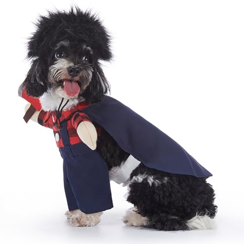 kiskick Durable Pet Costume 1 Set Pet Halloween Costume Unique Funny Cute Dog Cosplay Outfit for Parties Decoration Pet Costume for Dogs Navy Blue L von kiskick