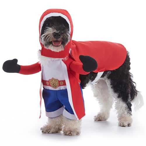 kiskick Durable Pet Costume 1 Set Pet Halloween Costume Unique Funny Cute Dog Cosplay Outfit for Parties Decoration Pet Costume for Dogs Red XL von kiskick