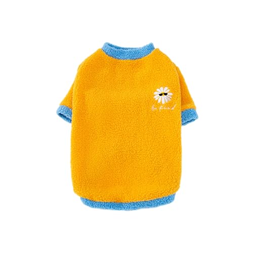 kiskick Haustier Pullover Haustier Kleidung Bequem Warm Haustier Winter Pullover Cartoon Muster Helle Farbe Hund Kleidung Haustier Liefert Winter Pullover für Haustiere Orange 6XL von kiskick