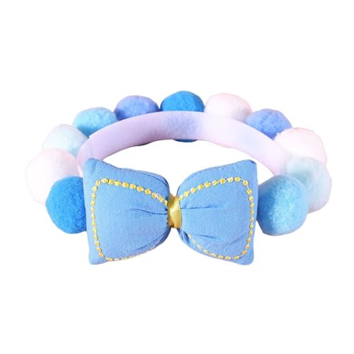 kiskick Langlebiges Haustierhalsband, modisch, bunt, langlebig, mit Fellkugelschleifen, weiches Katzenhalsband, elegante Hunde-Halskette, Blau, Größe L kiskick Langlebiges Haustierhalsband, modisch, bunt, langlebig, mit Fellkugelschleifen, weiches Katzenhalsband, elegante Hunde-Halskette, Blau, Größe L von kiskick