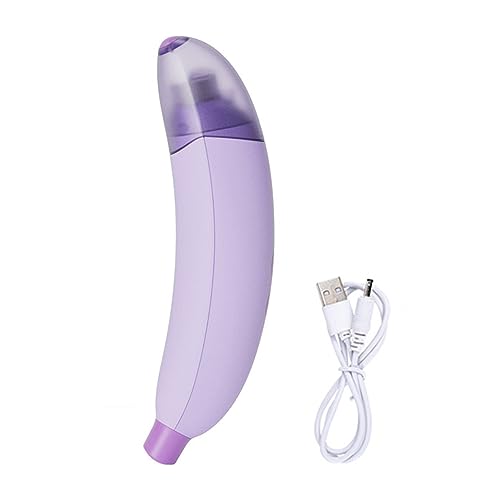 kiskick Safe Pet Nail Grinder Banana Shaped Pet Nail Grinder with Led Light Painless Trimming Smoothing for Dogs Cats Purple Charging von kiskick