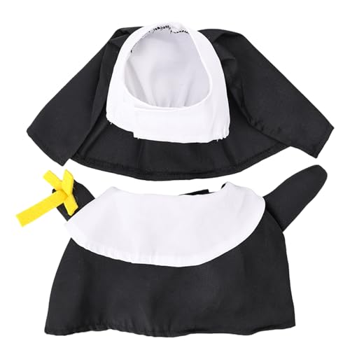 Dog Nun Costume | Funny Cat Nun Outfit | Pet Cosplay Apparel, Holiday Dress-up Supplies, Adorable Nun-Themed Costume, Photo Props for Cats, Puppies, Dogs, Perfect for Holidays, Parties, Events von kivrimlarv