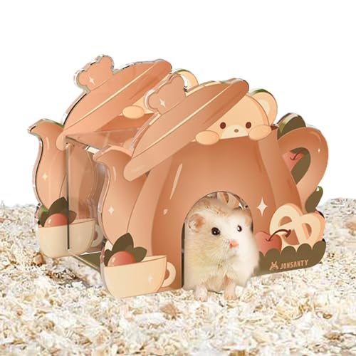 Meerschweinchen-Spielspielzeug, Hamsterkäfig, Haustierhaus, Versteckspielzeug, kleines Haustier-Aktivitätsspielzeug, klares Hamsterversteck, Meerschweinchen-Hausspielzeug, Fensterbank, von kivrimlarv