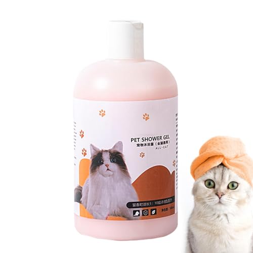 Pet Shampoo for Dogs | 500ml Cat Shampoo Moisturizer | Gentle Natural Pet Shower Gel, Safe Pet Cleaning Solution, Nourishing Bath Liquid for Smelly Dogs and Cats for Fresh and Clean von kivrimlarv