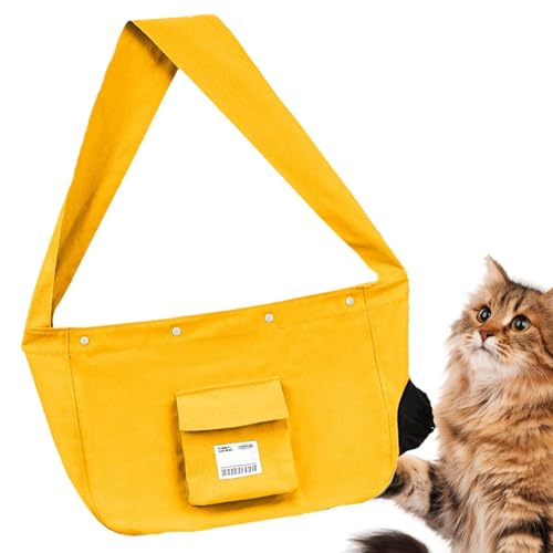 Pet Sling Carrier for Cats, Adjustable Pet Carrier Bag, Breathable Cat Carrying Sling, Large Capacity Pet Tote, Portable Cat Carrying Bag, Canvas Pet Sling, Comfortable Pet Transport, Lightweight Pet von kivrimlarv