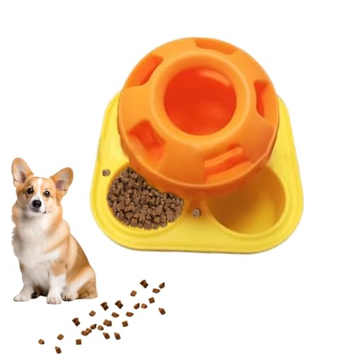 Leckerli-Spender für Hunde, Spielzeug für Leckerlis, tragbarer Leckball, interaktives Hundespielzeug für kleine bis mittelgroße Hunde von kivrimlarv