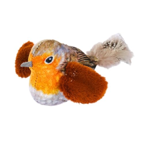 kkiuop Funny Toys Flying Bird Toys Chasing Flapping Bird Sparrow Teasing Simulation Chirp Toy Y3x7 Flappy Kitten Bird Wings von kkiuop