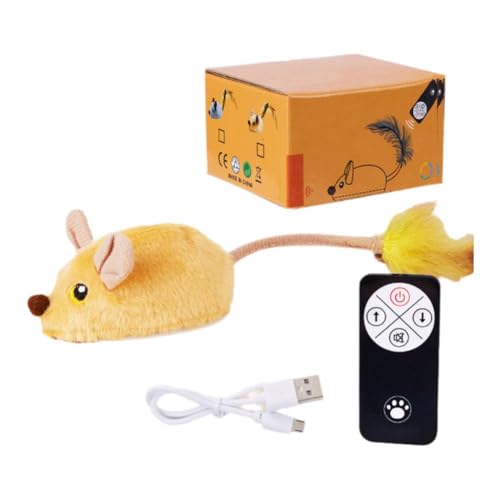 kkiuop Simulierte kleine Maus und Selbstunterhaltung Teasing Tool Hund Sensing Electric Spor Spielzeug Intelligentes P0x7 und von kkiuop