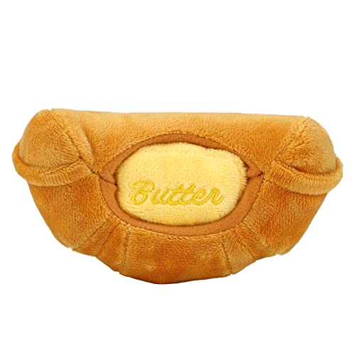 knitting machine Croissant-Plüsch-Hundespielzeug, Lustiges Interaktives Kauspielzeug Für Hunde, Welpen, Katzen, Kätzchen, 15 X 8 cm von knitting machine