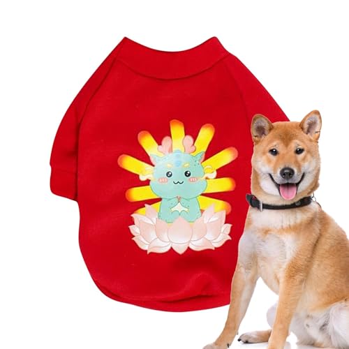 komsoup Warme Hundekleidung, Winter-Hundemantel - Winddichter Winterhunde-Neujahrspullover,-Winter-Haustier-Sweatshirt für Hund, Katze, Kaninchen, Chinchilla, tägliche Spaziergänge von komsoup