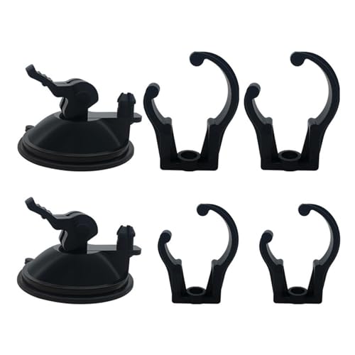 Aquarium-Licht-Saugnapf-Clips, Luftschlauch-Halterungen, Klemmen, Aquarium-Saugnapf-Clips, Licht, Schwarz von kowaku