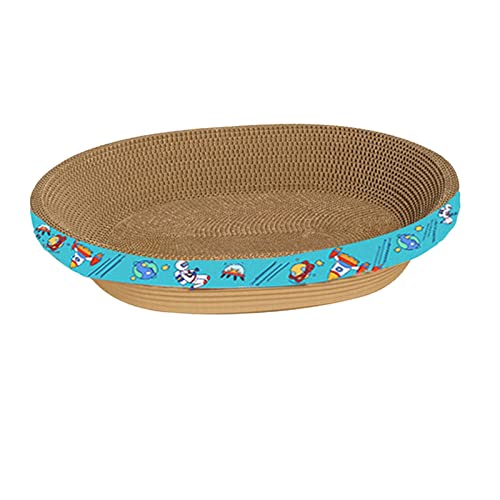 Wellpappe Katzenkratzer Karton Kratzen Wellpappe Training Toy Lounge Wellpappe zum Schutz von Möbeln, 55 cm x 10 cm von kowaku