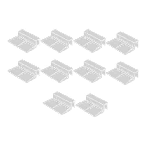 kowaku 10 x Aquarium-Netz-Clips, Glashalter-Clips, Mehrzweck-Befestigungsclips für Aquariumnetze, Aquarium-Netzklemmen, 8MM von kowaku